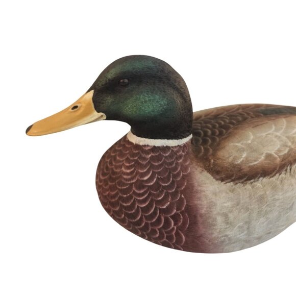 Vintage Bella Casa By Ganz Mallard Duck Figurine Cabin Lodge Resin Decor 2000 - Picture 4 of 9